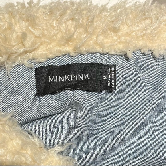 Denim Jacket with Fur Collar by MINKPINK - Picture 3 of 3